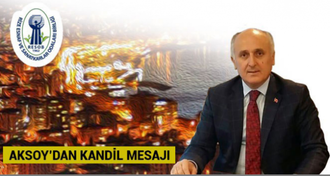 Esnaf Odalar Birliği Başkanından Miraç Kandili Mesajı