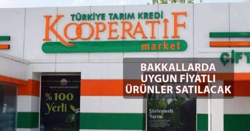 TARIM KREDİ KOOPERATİF ÜRÜNLERİNİ, BAKKALLARDA SATILACAK.