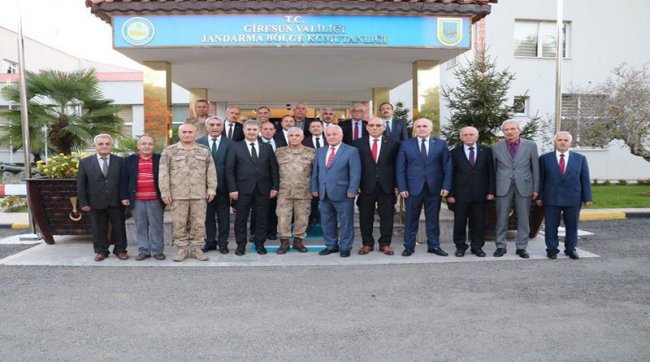 Giresun Jandarma Bölge Komutanlığı'na Esob'dan ziyaret.