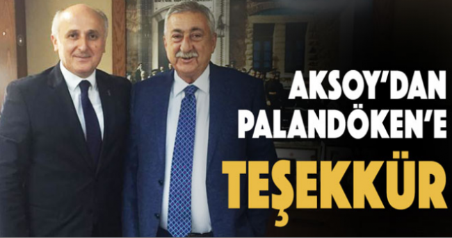 Aksoy'dan Çay Açıklaması Yapan Palandöken'e Teşekkür