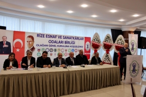 Rize Esnaf ve Sanatkârlar Odaları Birliği’nin 2026 yılı olağan genel kurulu gerçekleştirildi