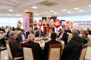 Rize Esnaf ve Sanatkârlar Odaları Birliği’nin 2026 yılı olağan genel kurulu gerçekleştirildi